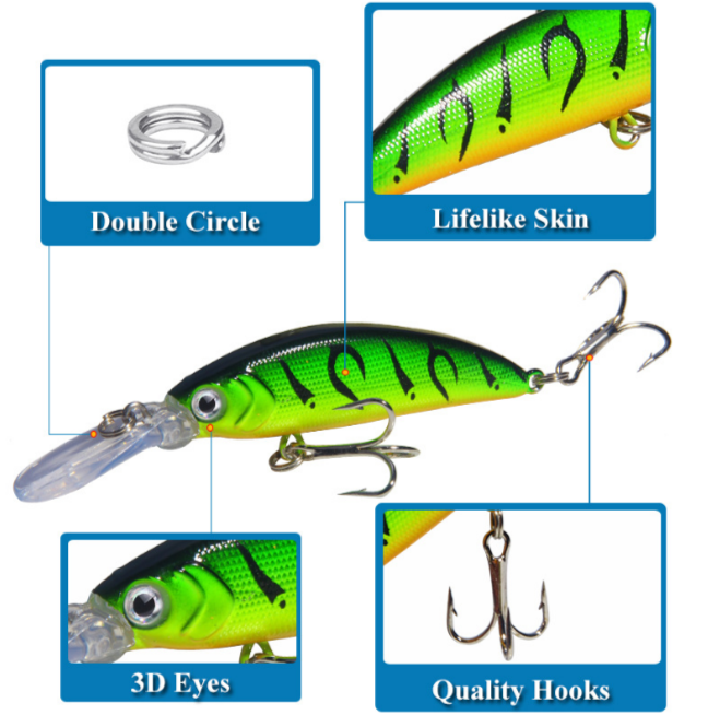 Simulated lure bait - Submerged Minnow