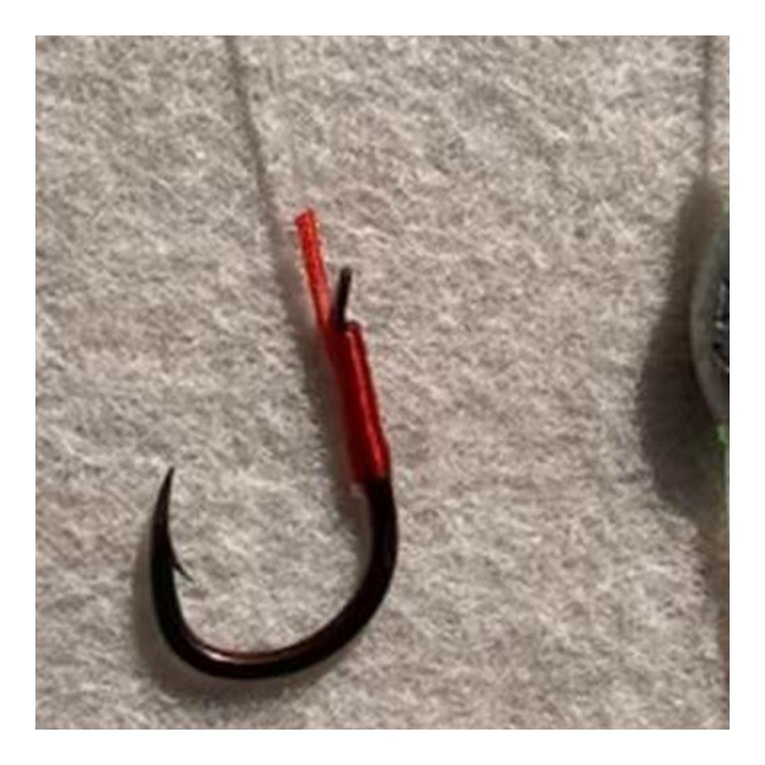A60 Knotless Snelled Hooks - A3 Offset Barbed Big-Fish Double Rig (10-Pack) - Image 2